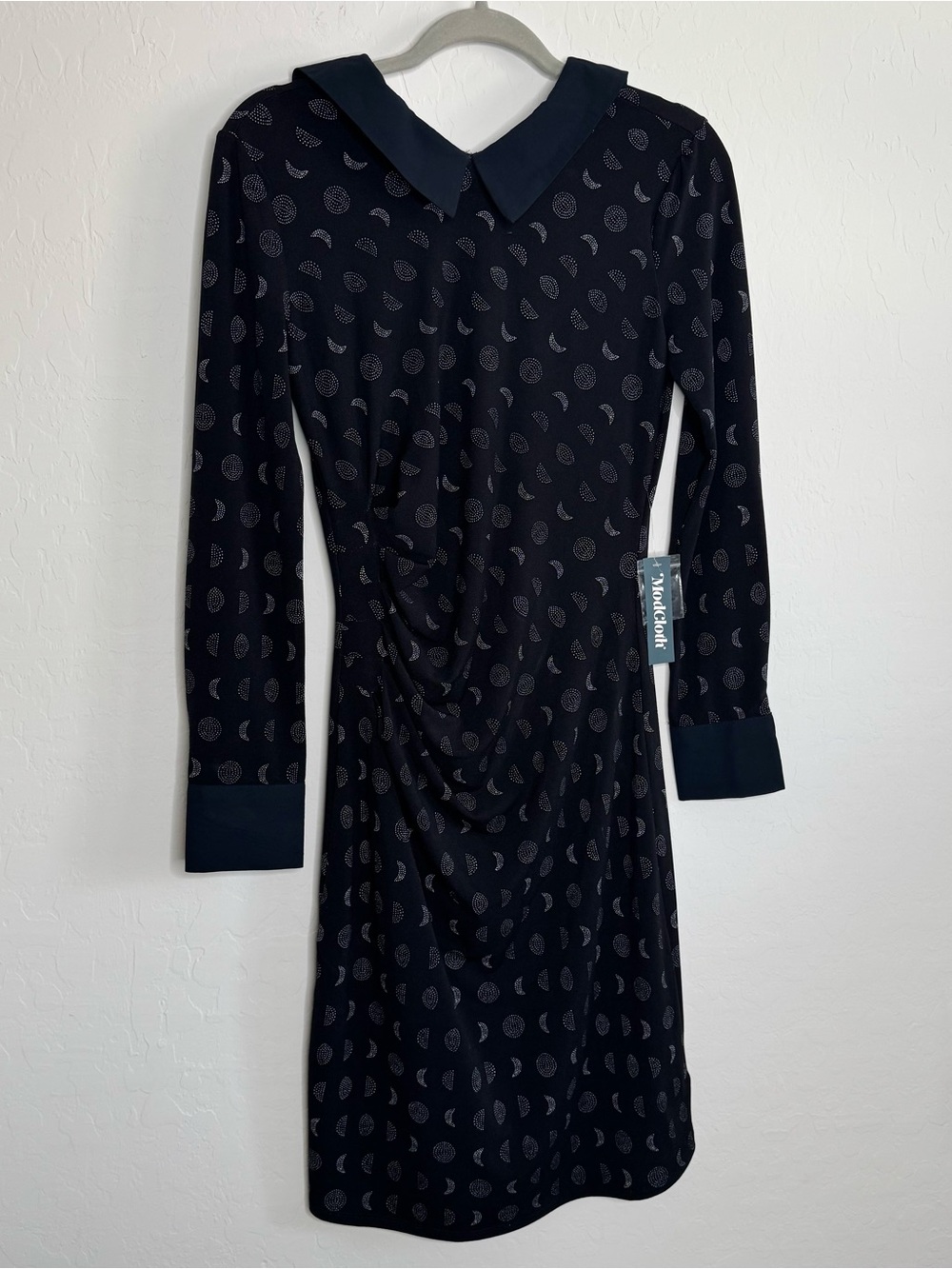Brand new with tags ModCloth Medium Peterpan Collar Lunar Pattern Dress